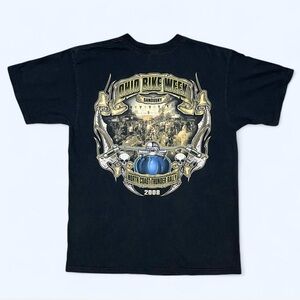 2008 North Coast Thunder Rally Ohio Bike Week Sandusky Graphic Tee - Sz Large